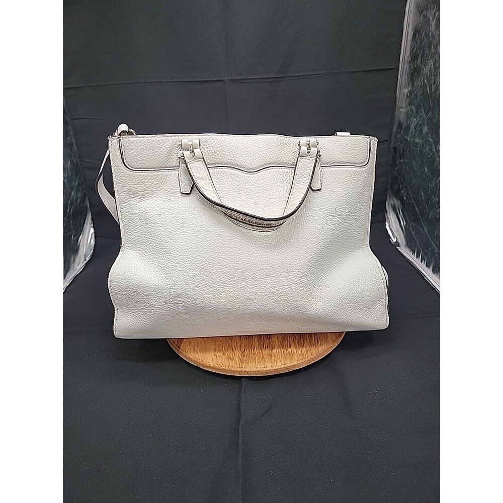 Rebecca Minkoff Large White Crossbody Leather Handbag 13x10x3.5